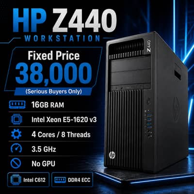 HP Z440 Workstation Xeon E5 16GB DDR4 ECC Office PC Lahore