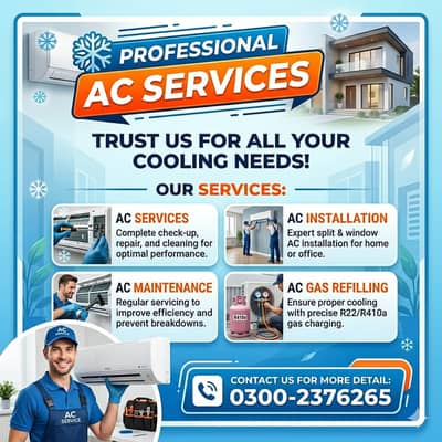 AC Services/AC repair Services near me/AC gas filling/AC installation
