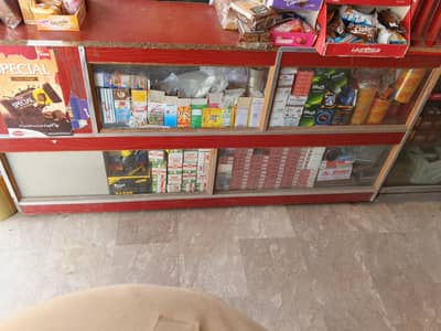 wooden counter