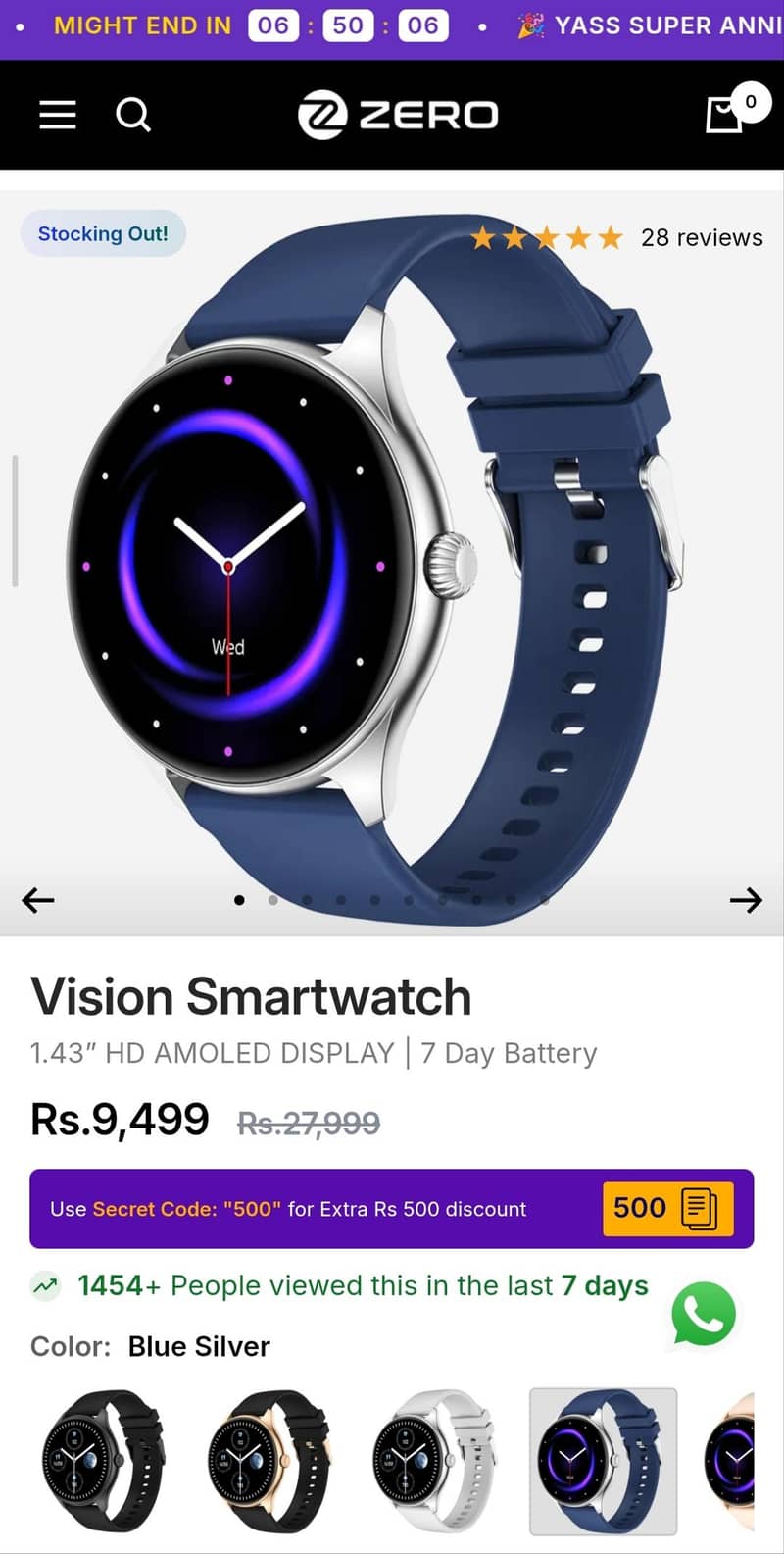 Zero Vision Smart  Watch 1