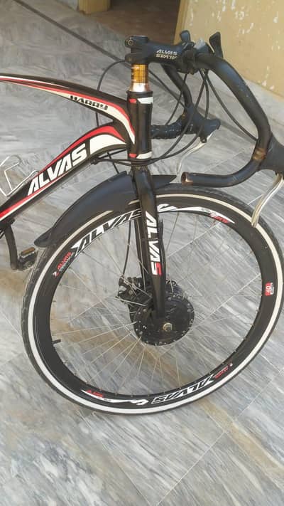 Electric and manual racing by cycle
