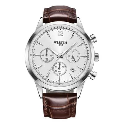 WLISTH Premium Luxury Chronograph Watch for man -Leather strap
