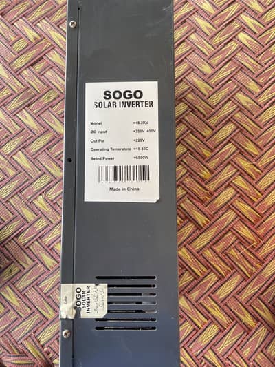 SOGO 8.2KW Solar Inverter – 6500W High Performance Inverter