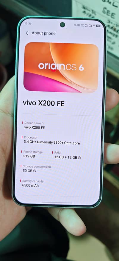 Vivo X200 fe pta approvad complete box.