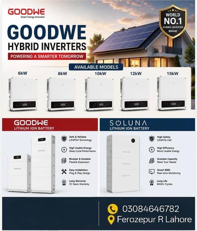 GOODWE Hybrid inverter  Available – All Sizes (6kW to 15kW)