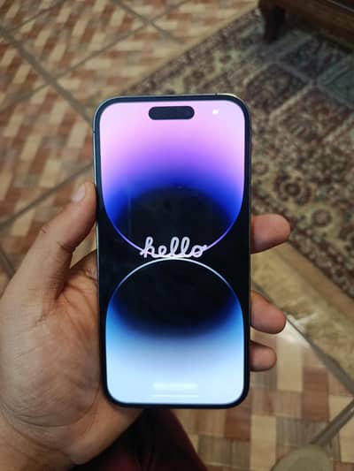 iPhone 14 pro deep purple color in 9/10 condition