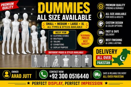 All Sizes Kids Dummies Available | High Quality Baby Mannequins