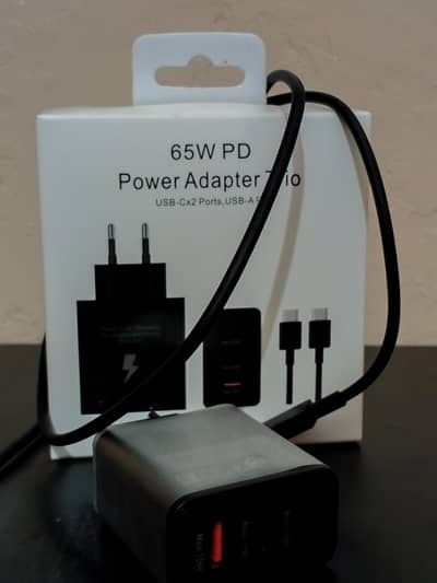 65W PD Power Adapter Trio