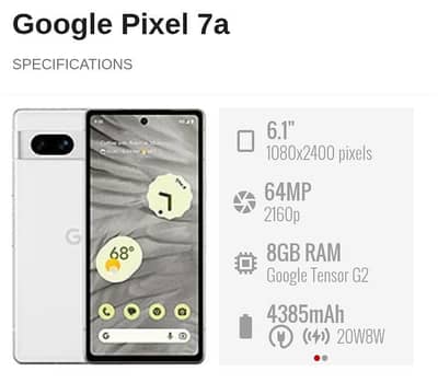 Google Pixel 7a official PTA approved