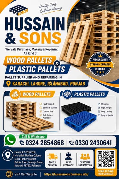 Plastic Pallets | Industrial Pallets | Wooden Pallets | Iron Pallets