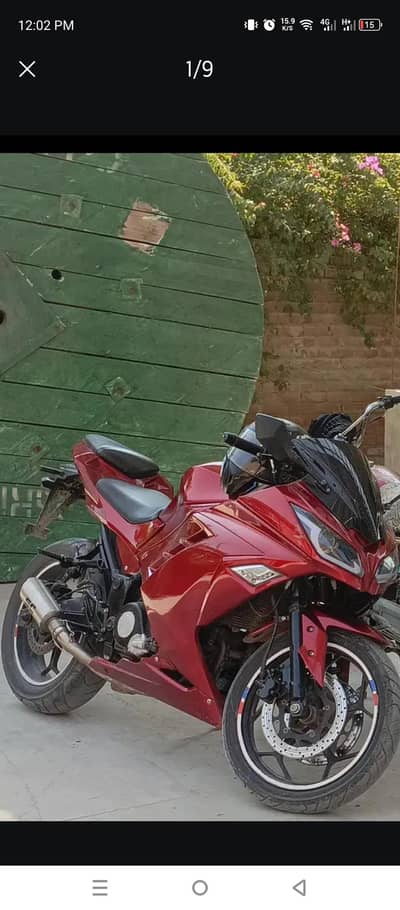 Kawasaki ninja dual cylinder 400cc heavy bike