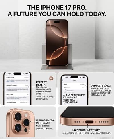 Apple iPhone 17 Pro (non pta JV) LLA 256gb