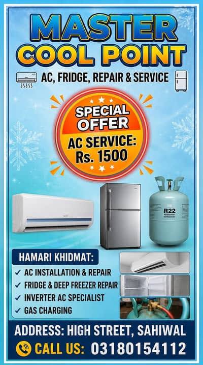 Ac service Rs. 1500