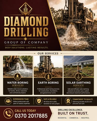 Water Boring Services, Earth Boring | Solar Earthing Service