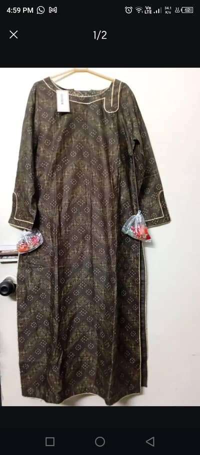 Brand new stitched dress for sale.