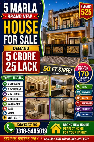 5 Marla Dhouble Story House For Sale In G/11 CDA Approved At Ideal Location