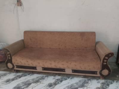 5 seater wooden sofa set for sale  good condition