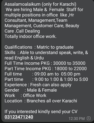 Work on beauti cear products