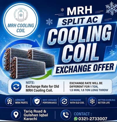 Cooling Coil Haier Gree Kenwood Orient Pel TCL