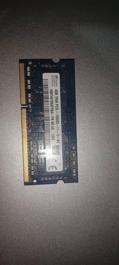 4GB DDR3L Laptop RAM - SK Hynix (Original HP Part)