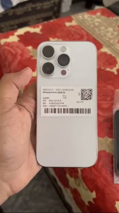 iPhone 14 pro  256GB  PTA approved