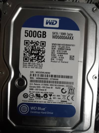 WD original 500 GB hard drive new