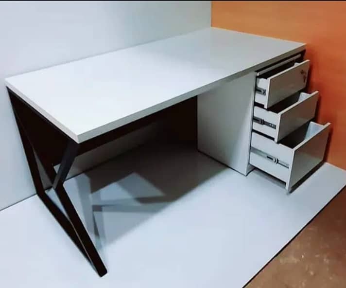 Study Table K shape computer table Workstation2*4 Smart Office tables 1