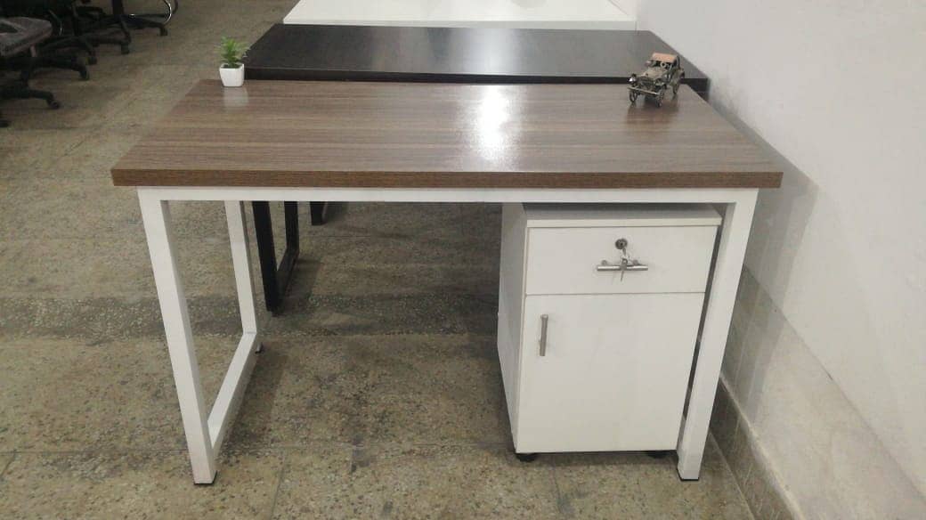 Study Table K shape computer table Workstation2*4 Smart Office tables 5
