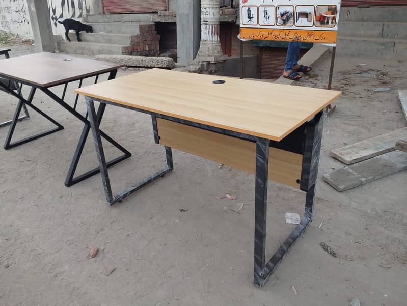 Study Table K shape computer table Workstation2*4 Smart Office tables 9
