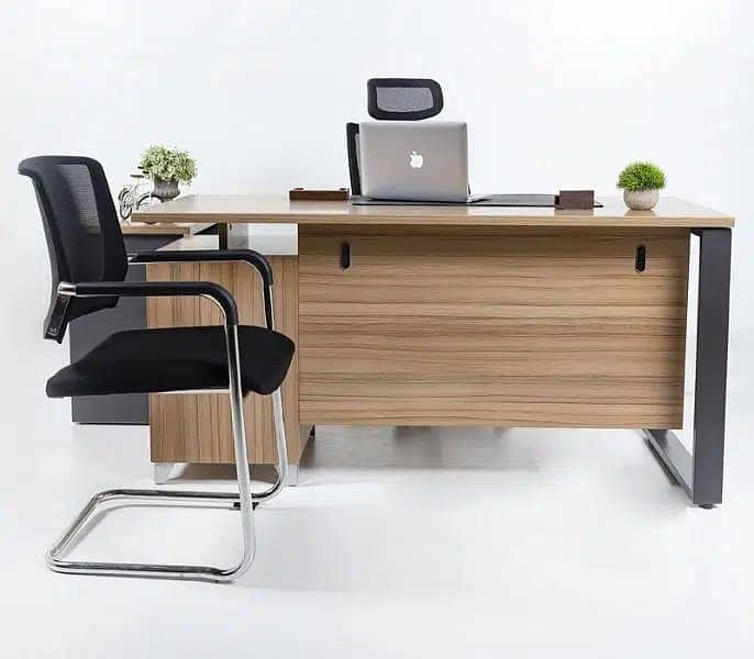 Study Table K shape computer table Workstation2*4 Smart Office tables 11