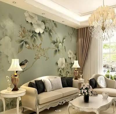 Wallpaper/Blinds/Wooden Blind/Vinyl Flooring/Glass Paper/Pvc/Wpc Pane