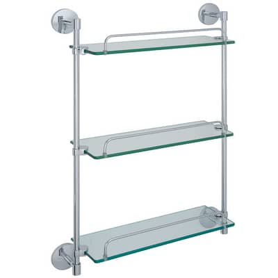 Triple Bathroom Shelf. Premium Space Saving Organizer