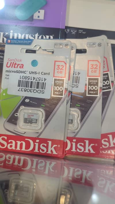 SanDisk 32gb micro SD ultra card for mobile & camera 03249107656