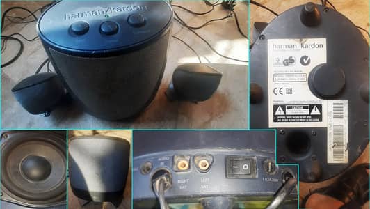 harman kardon subwoofer 2.1 with logitech Surrounder Speakers