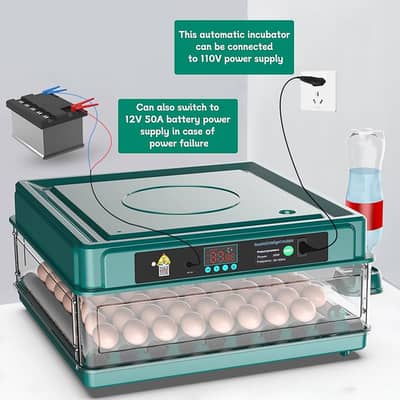 RAMZAN OFFER 70 EGGS FULLY AUTOMATIC AC+DC INCUBATOR