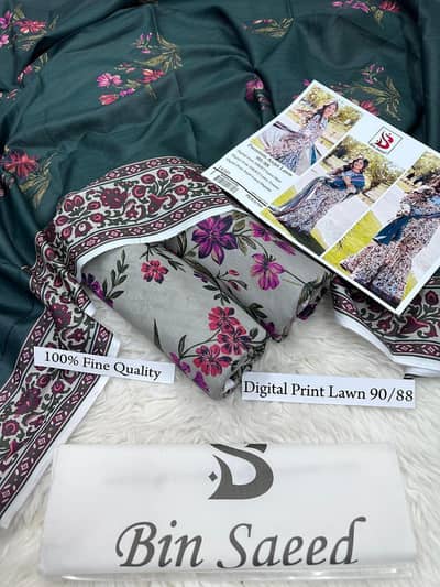 original bin Saeed unstitched suit