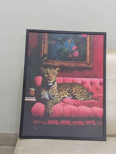 Leopard Canvas Printing Scenery | Maximalist Animal Artwork