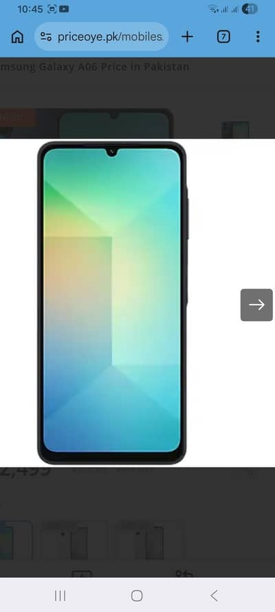 Samsung Mobile A06 4 64  all okay