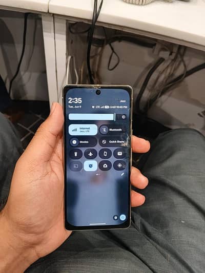 Google Pixel 7 with charger