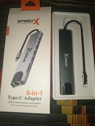 speed x 8 in 1 type c Adapter