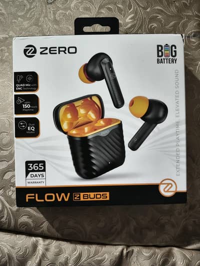 zero FLOW earbuds 150 hours playtime