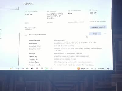 Desktop PC for Sale - Great for Office/Study/Basic Use/Gaming