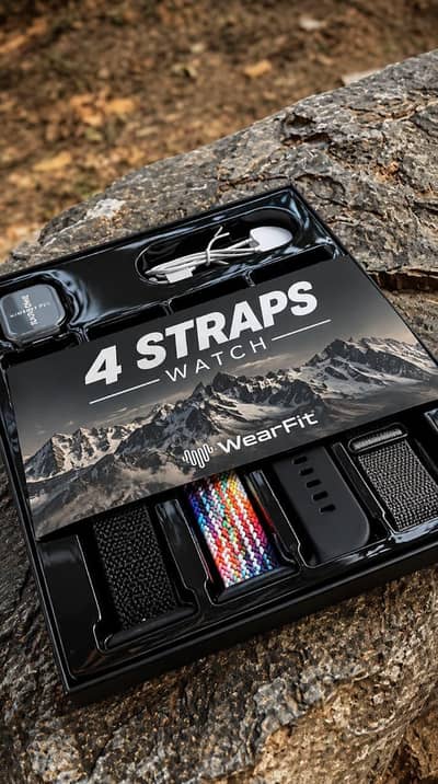 4 Straps Smartwatch