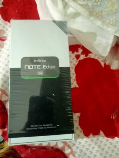 Infinix Note Edge 16 gb 256 gb only box for sale. no active & used