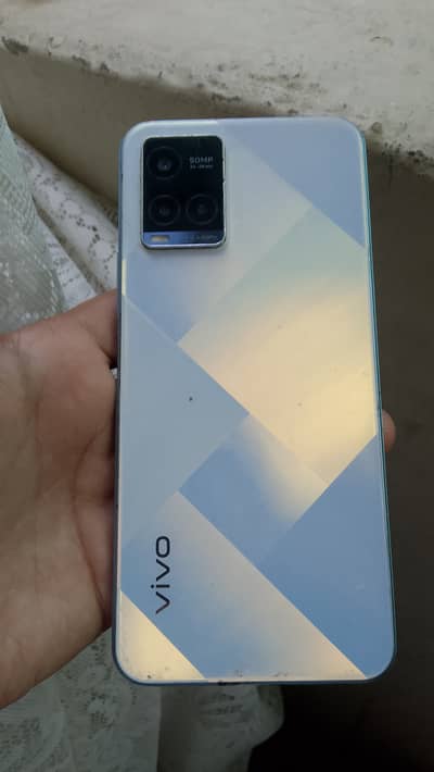 Vivo Y20. With box pack.  Sirf glass change krna hoga 13k.