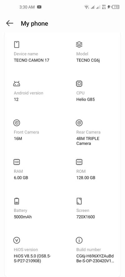 Tecno CAMON 17P
