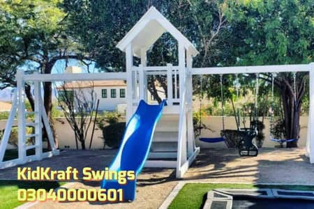 Swings, Slides, Monkey bar, Trampoline, Gazebo, Benches,  Seesaw,  Toy