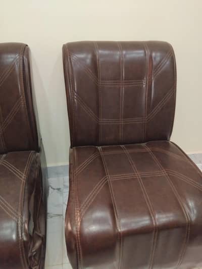 Armless Leather sofa. for sale