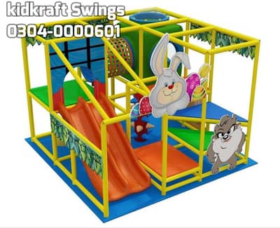 Soft Play Area, indoor swings, Trampoline,  Slides, ninja trail, Climb
