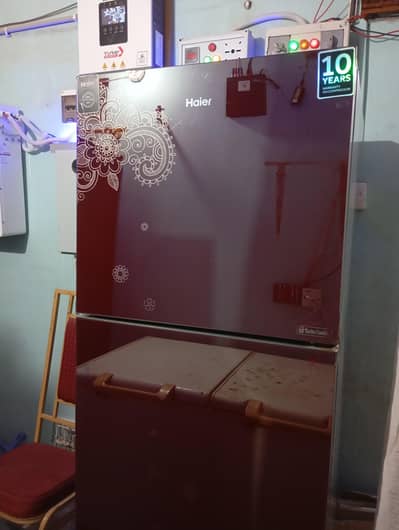 Haier fride large glass door